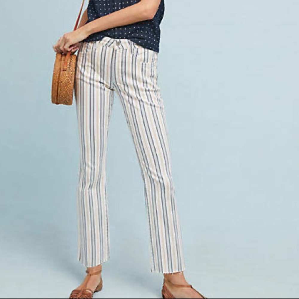 Anthropologie Pilcro and the letterpress Striped High Rise